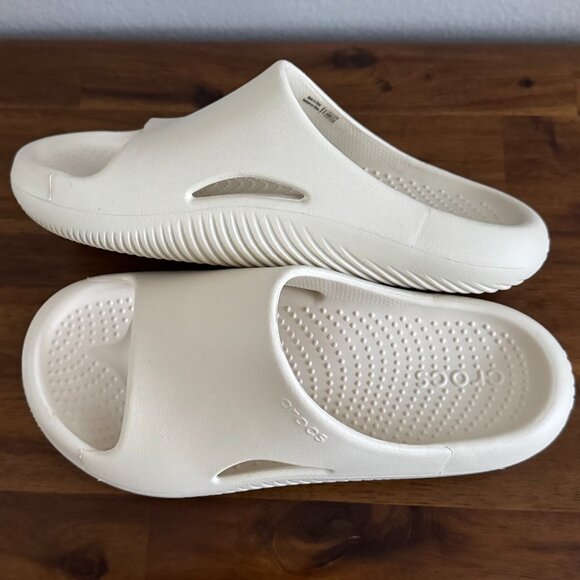 CROCS - Mellow Recovery Slide in Bone (off-white/cream) - Picture 2 of 5